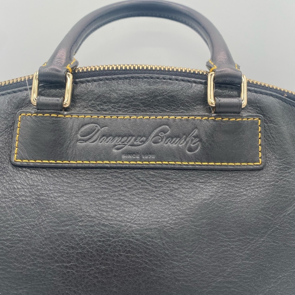 Dooney & Bourke Black Leather Florentine Vachetta Satchel - Picture 2 of 12